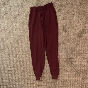 maroon lululemon joggers